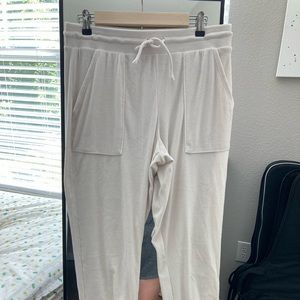 White soft sweatpants